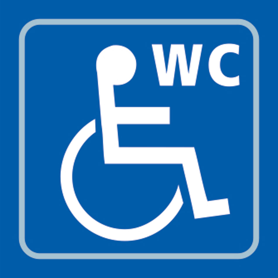 Disabled WC graphic - Taktyle (150 x 150mm)