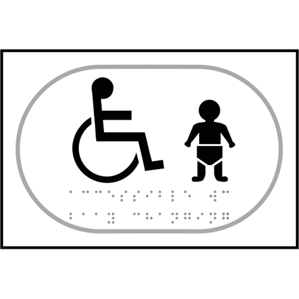 Disabled baby change graphic - Taktyle (225 x 150mm)
