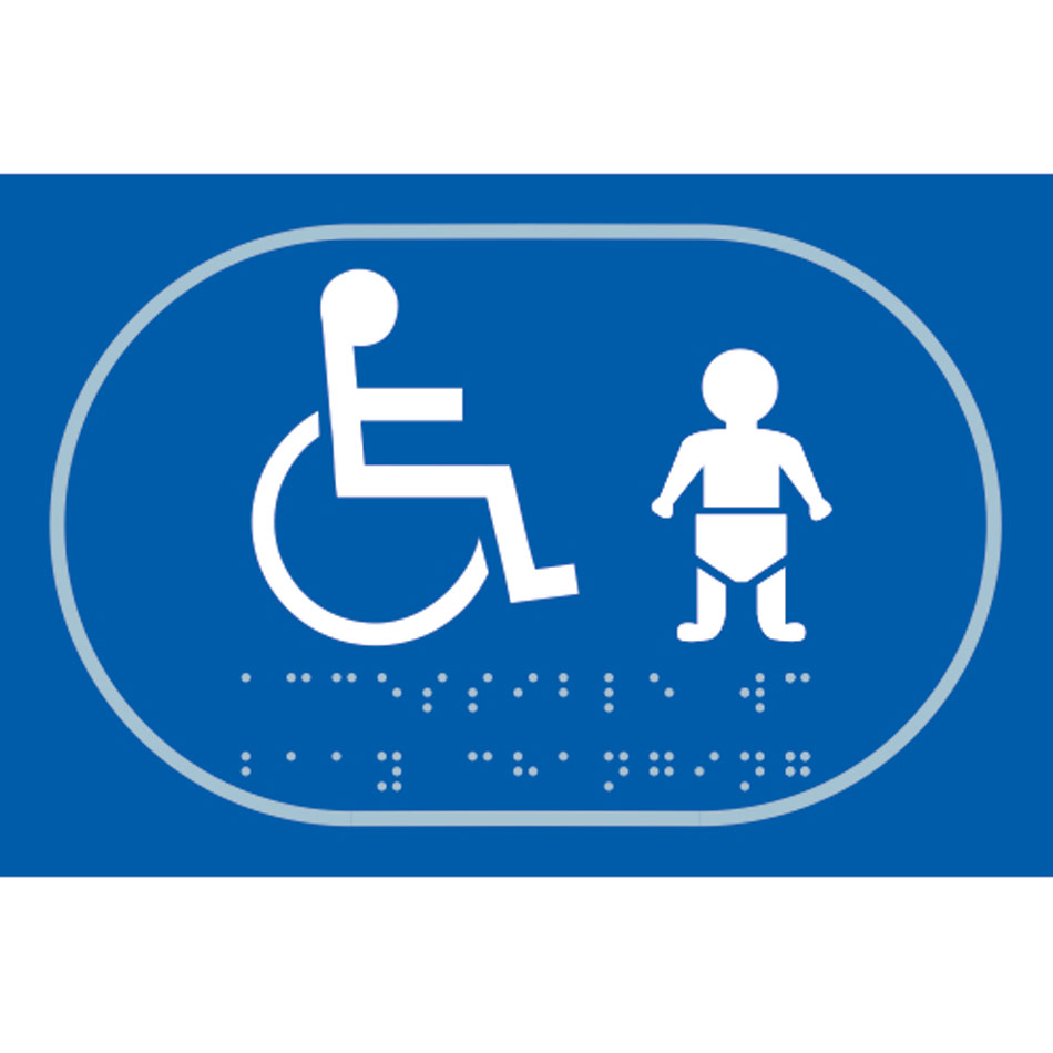 Disabled baby change graphic - Taktyle (225 x 150mm)