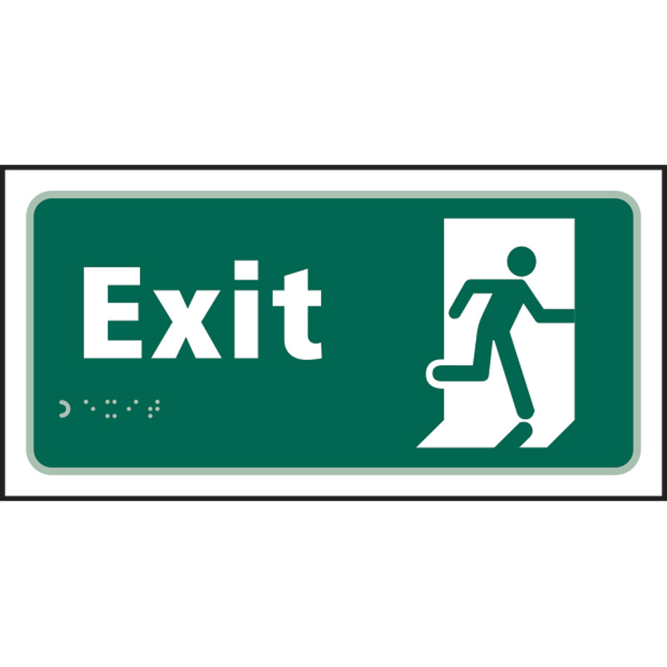 Exit running man - Taktyle (300 x 150mm)