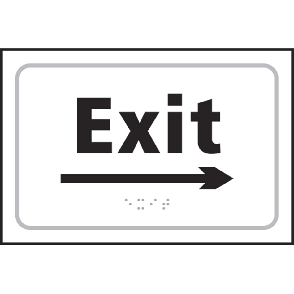 Exit arrow right - Taktyle (225 x 150mm)