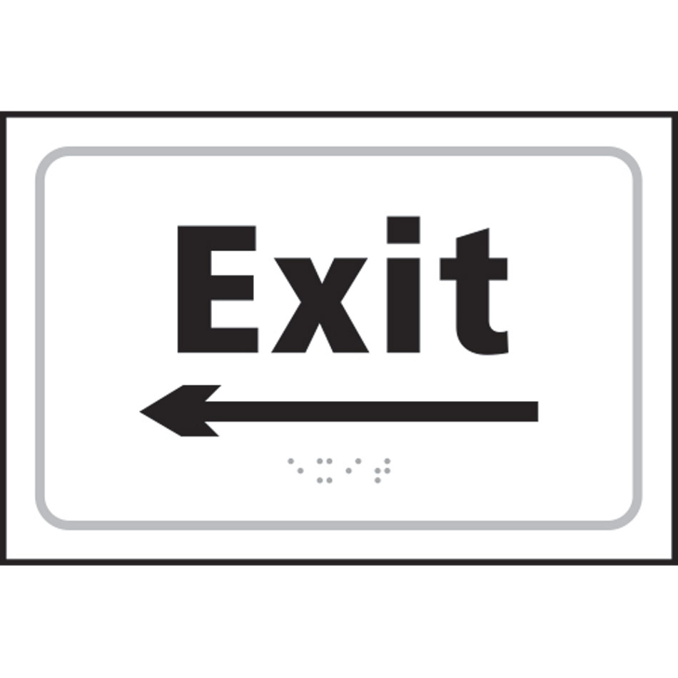 Exit arrow left - Taktyle (225 x 150mm)