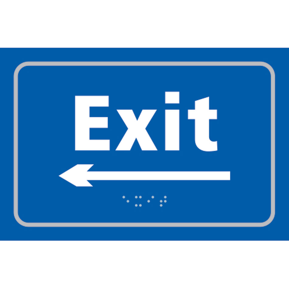 Exit arrow left - Taktyle (225 x 150mm)