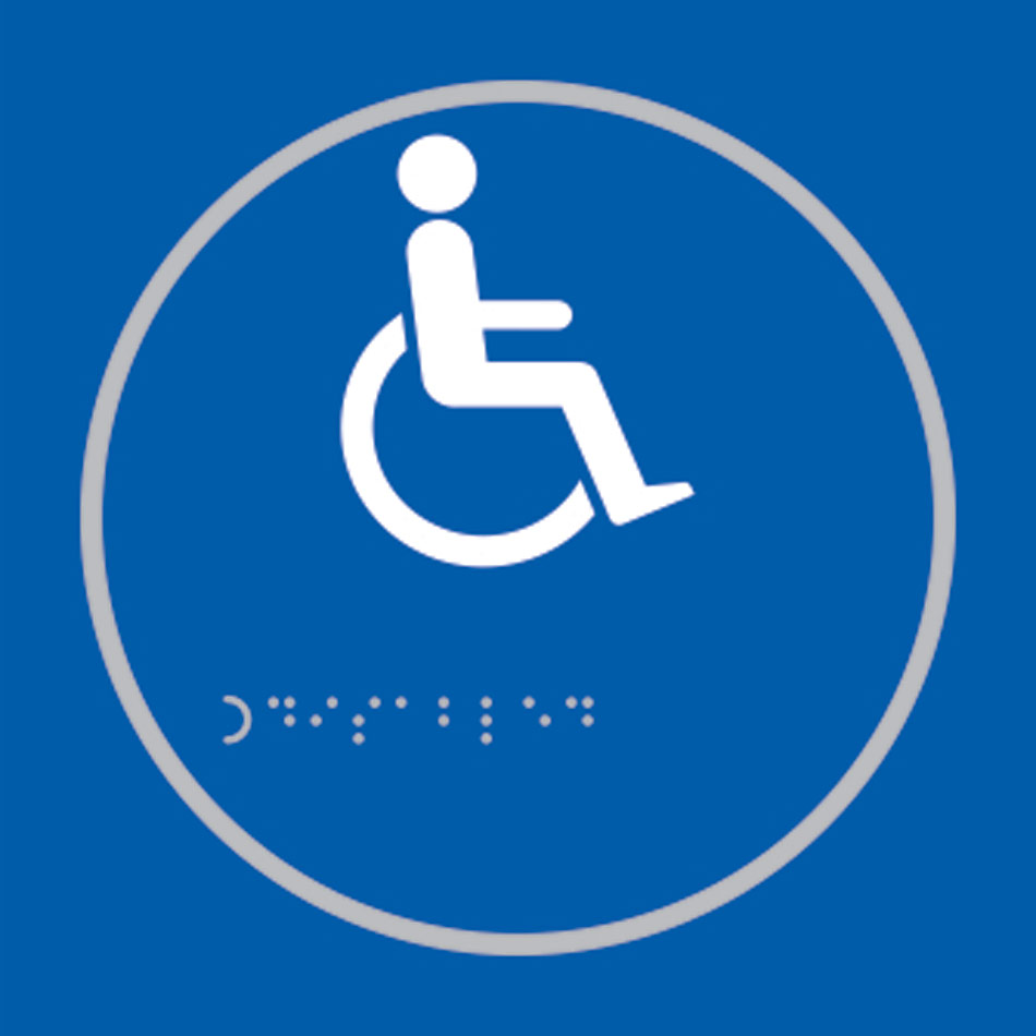 Disabled symbol - Taktyle (150 x 150mm)