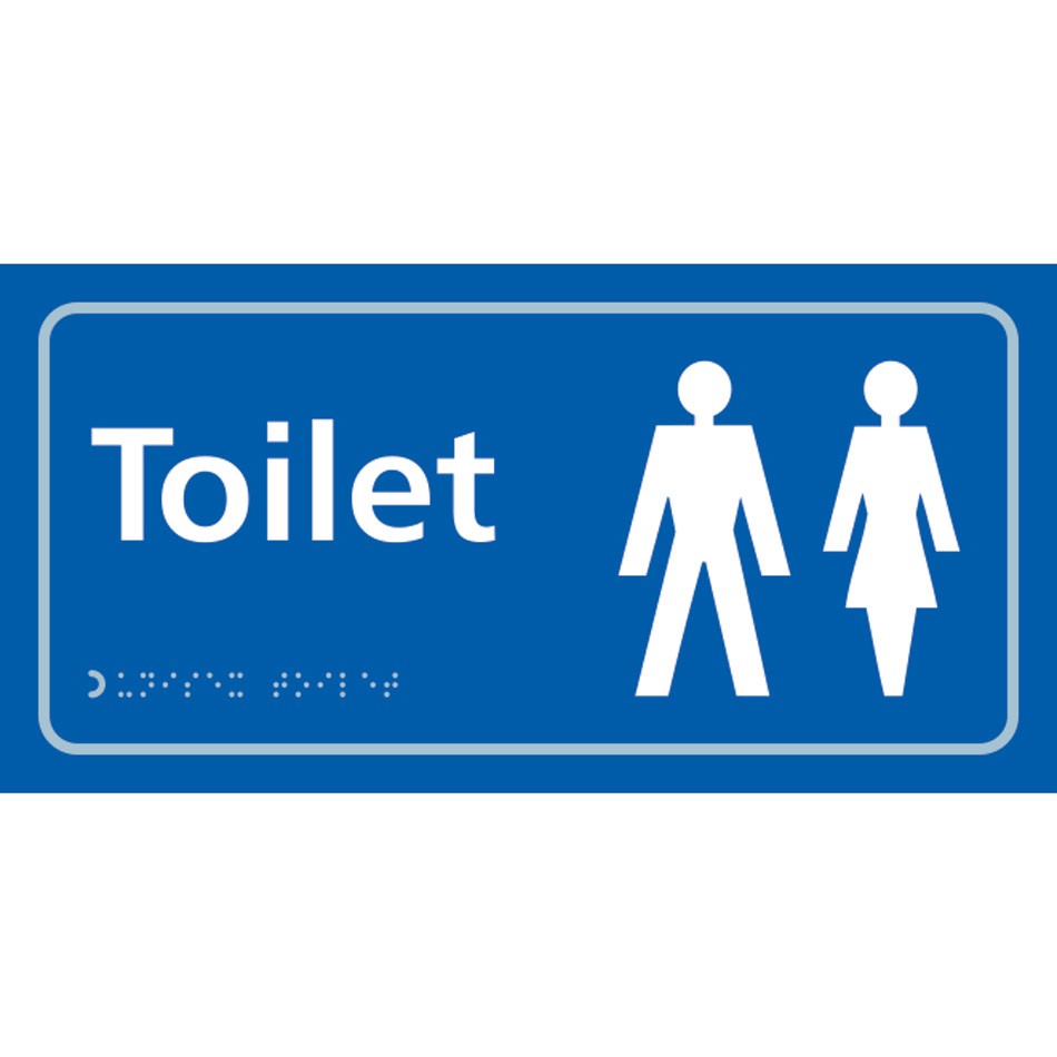 Toilet (Ladies/Gents symbol) - Taktyle (300 x 150mm)