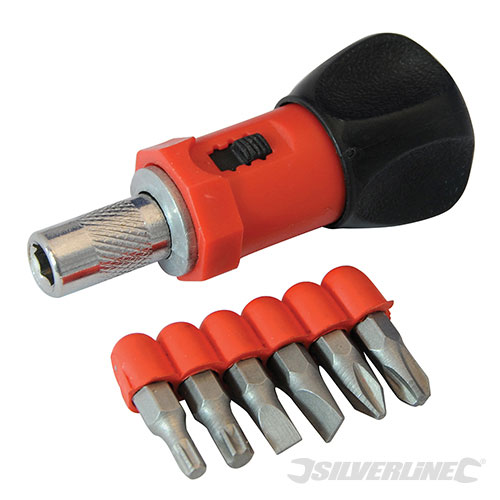 Stubby Ratchet Screwdriver Set 7pce