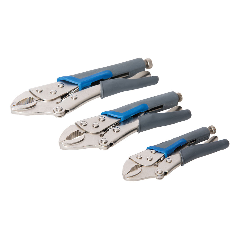 Self Locking Soft-Grip Pliers Set 3pce