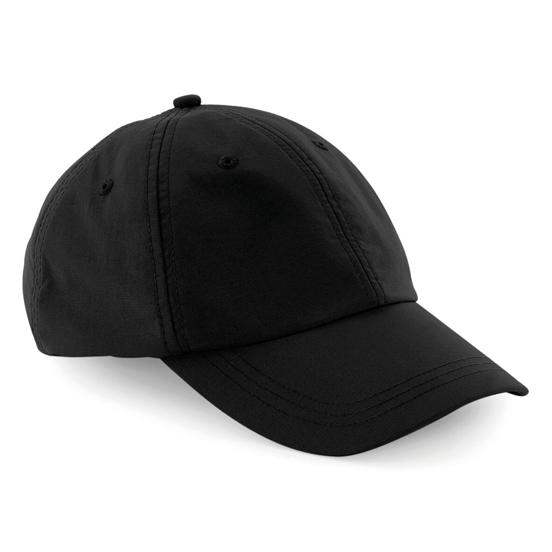 Outdoor 6-panel cap Black