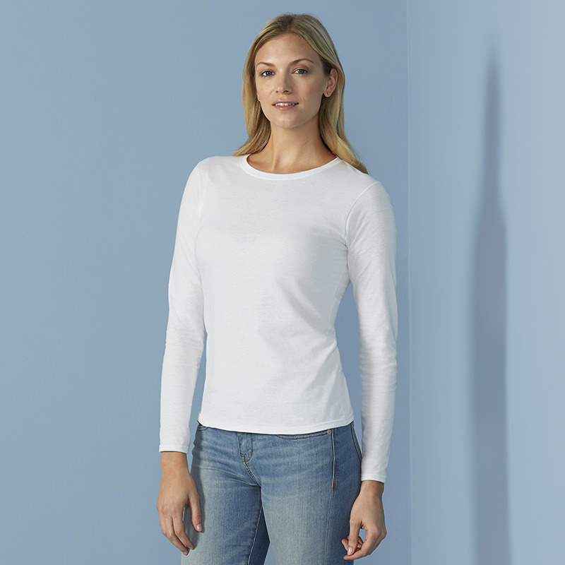 Softstyle® women's long sleeve t-shirt Azalea 2 Extra Large