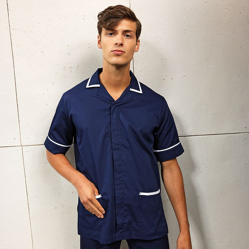 Malvern men's healthcare tunic Navy / White 2 Extra Large