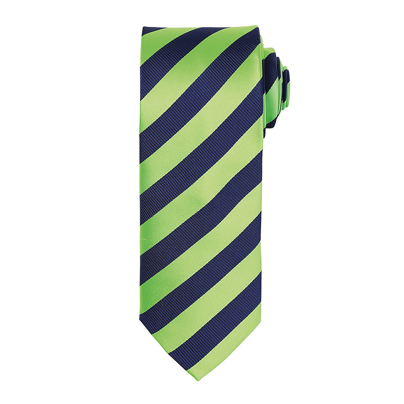 Club stripe tie Gold/ Navy