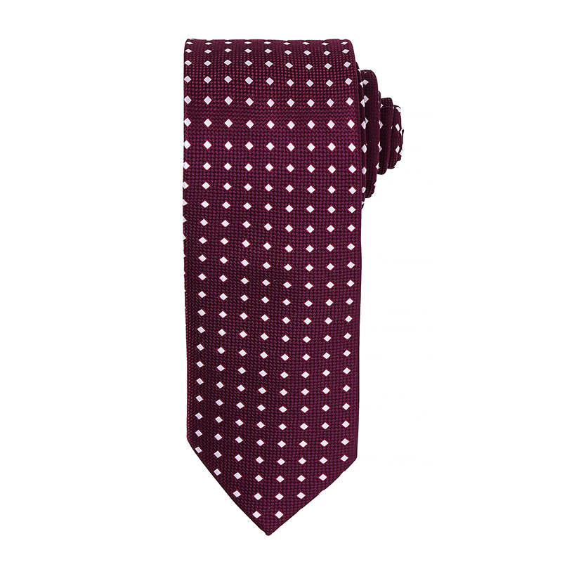 Squares tie Aubergine