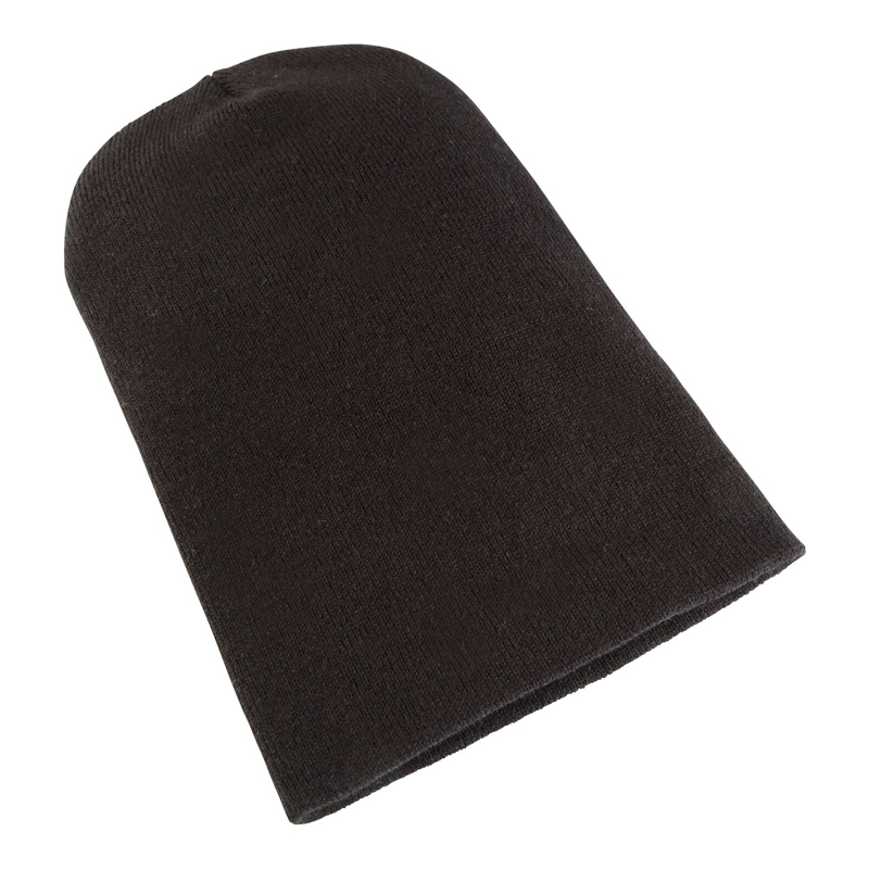 Heavyweight long beanie (1501KC) Black