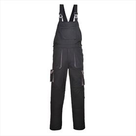 TX12 - Portwest Texo Contrast Bib and Brace Black