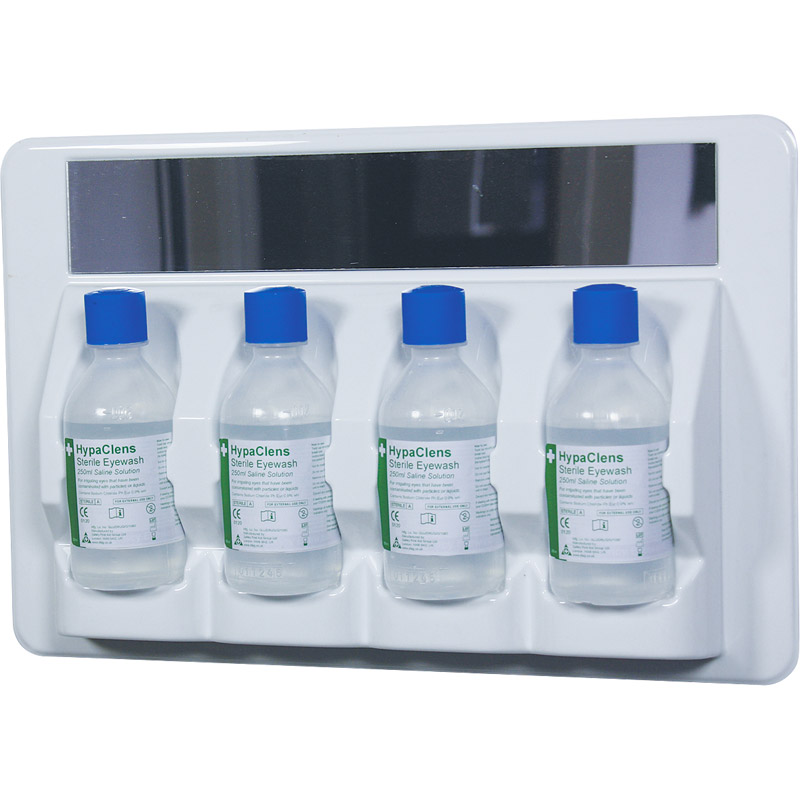 HypaClens 4x250ml Eyewash Station with 4 Eyewash Bottles (250ml)