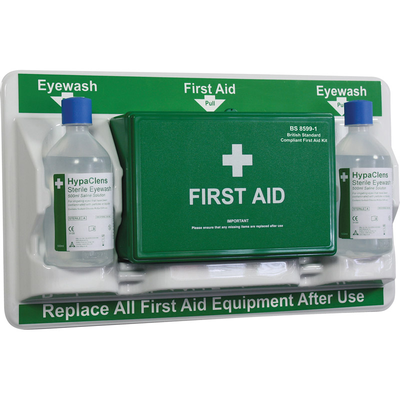BS Compliant First Aid & Eye Care Station