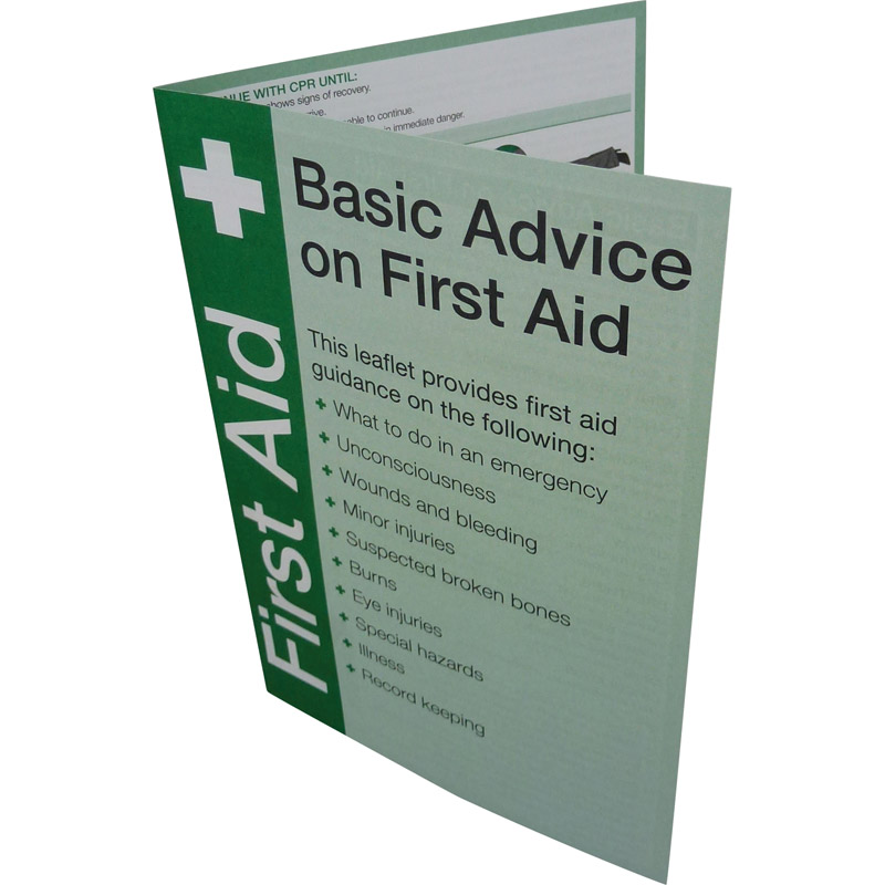 First Aid Guidance Leaflet, Single