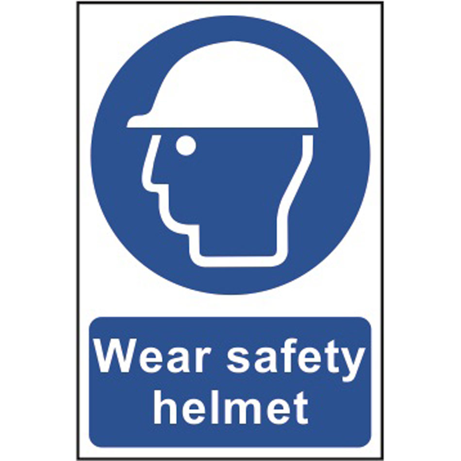 Wear Safety Helmet - PVC (200 x 300mm)