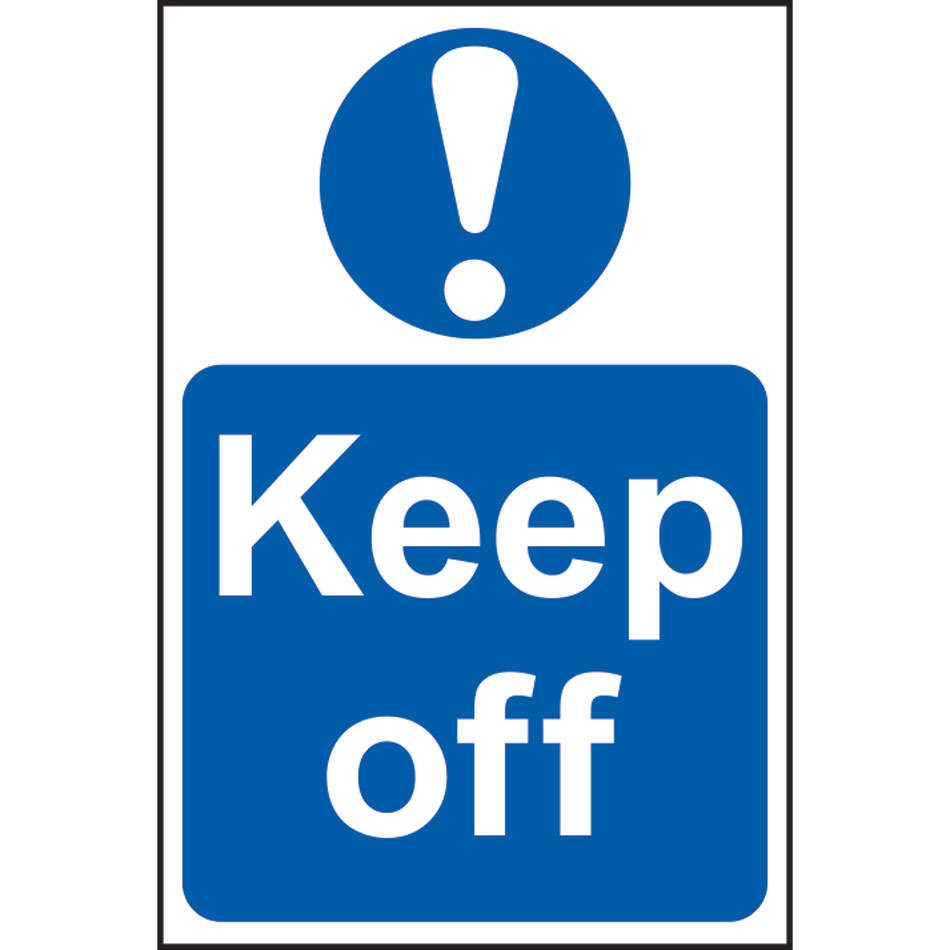 Keep off - PVC (200 x 300mm)