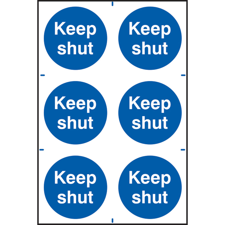 Keep shut - PVC (200 x 300mm) 