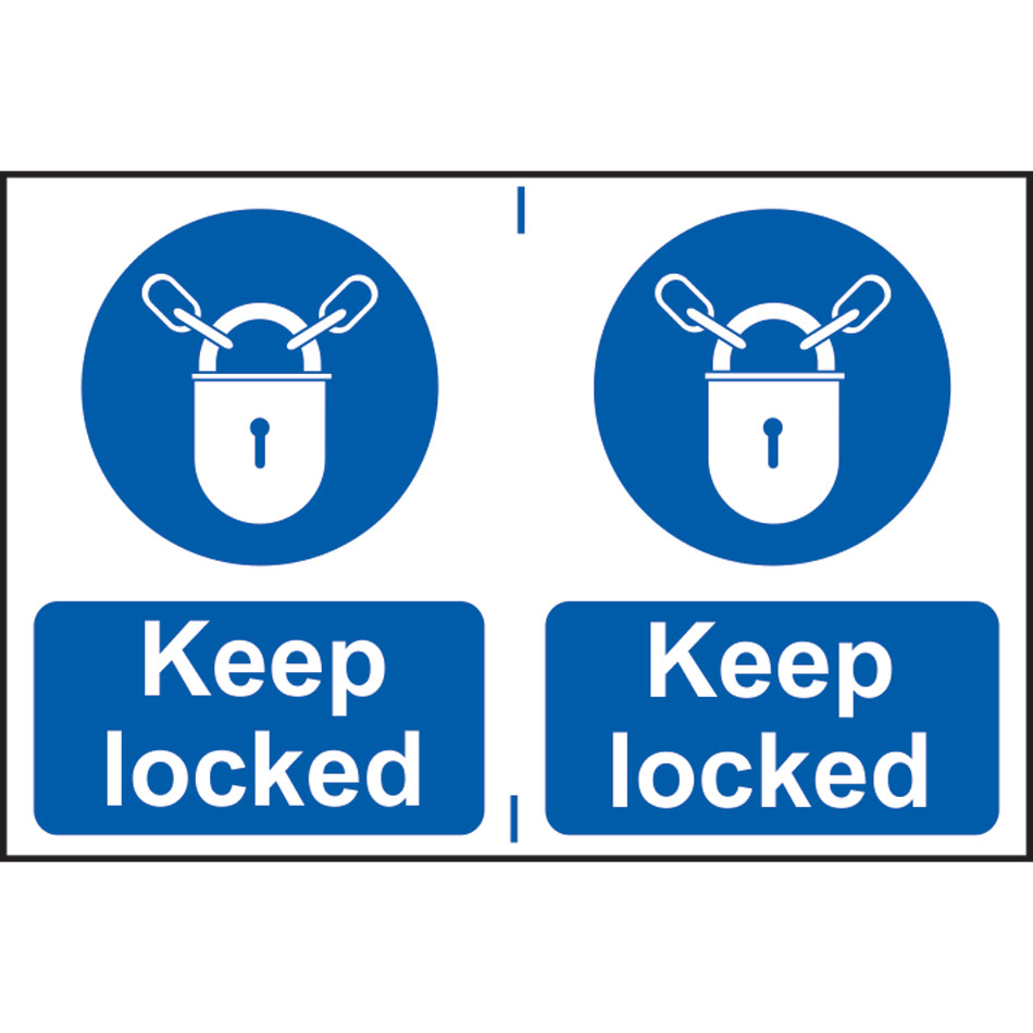 Keep locked - PVC (300 x 200mm) 