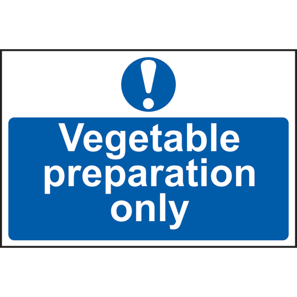 Vegetable preparation only - PVC (300 x 200mm)