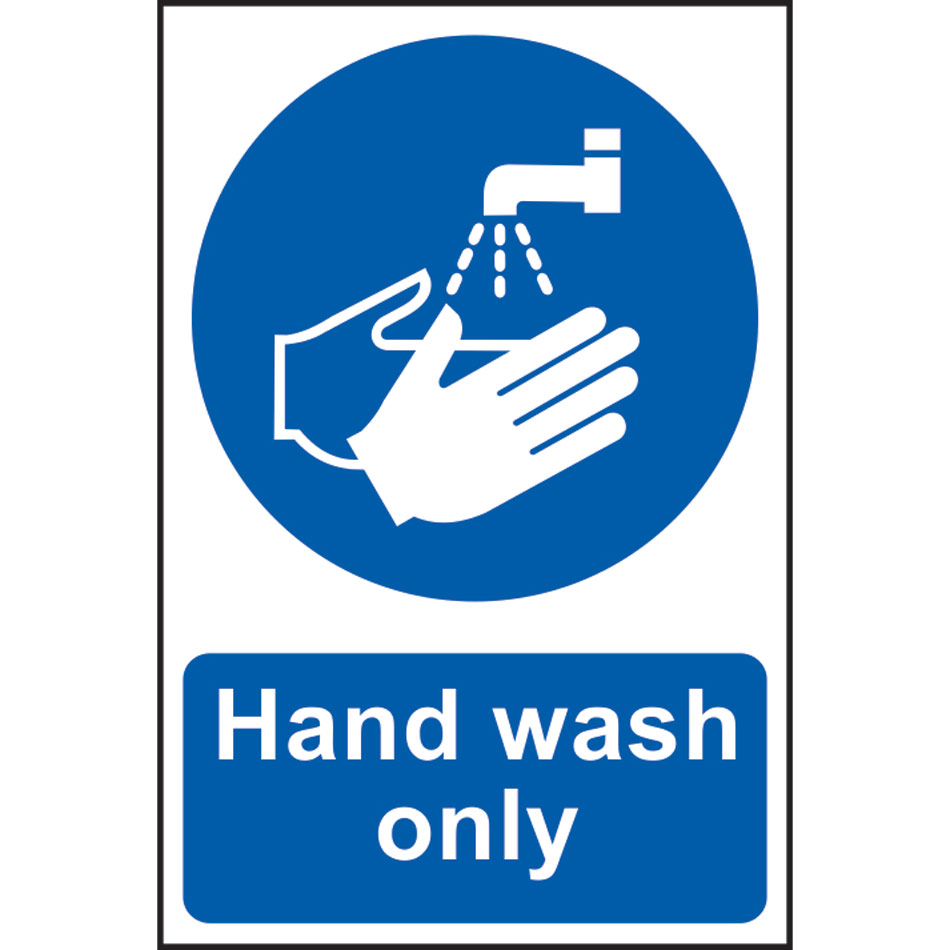 Hand wash only - PVC (200 x 300mm)