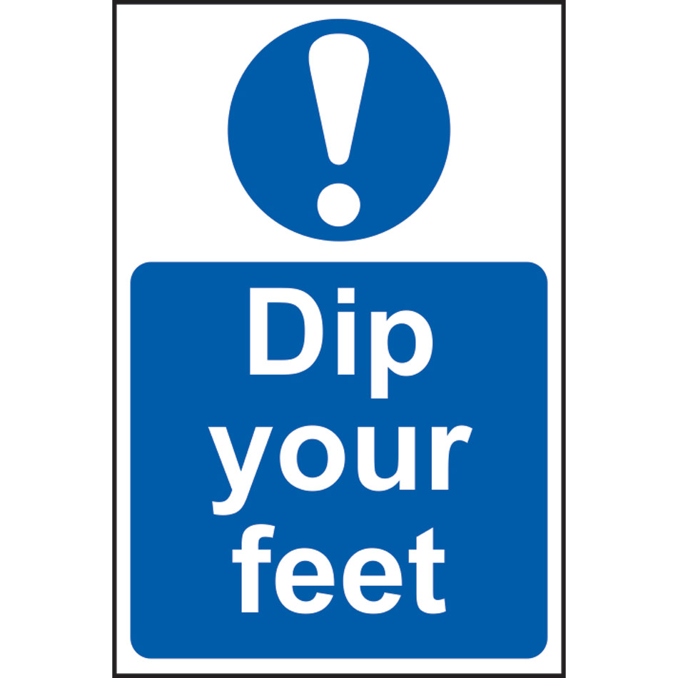 Dip your feet - PVC (200 x 300mm)