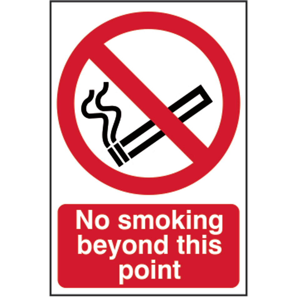 No smoking beyond this point - PVC (200 x 300mm)
