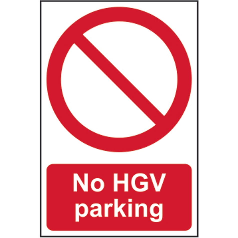 No HGV parking - PVC (200 x 300mm)