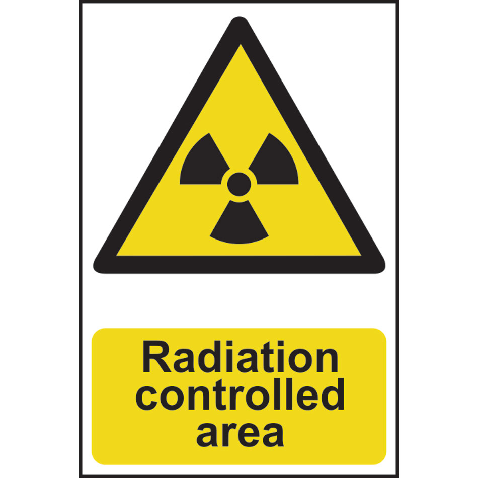 Radiation controlled area - PVC (200 x 300mm)