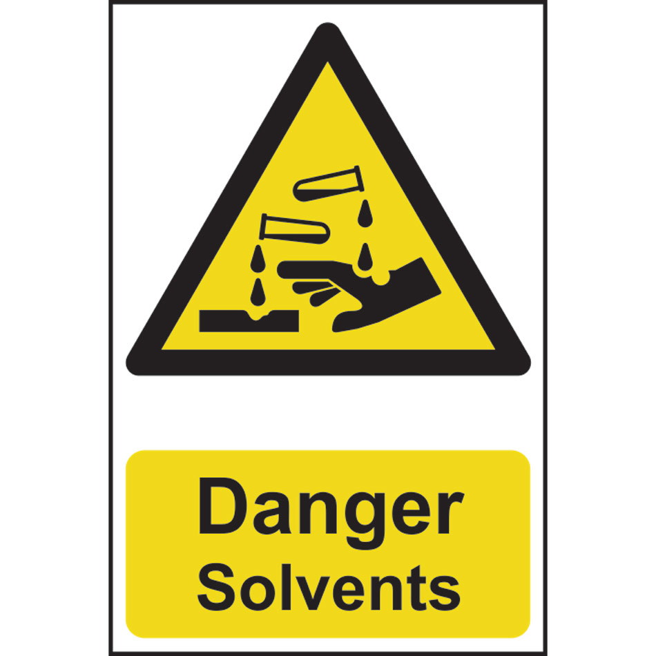 Danger Solvents - PVC (200 x 300mm)
