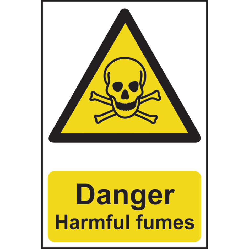 Danger Harmful fumes - PVC (200 x 300mm)