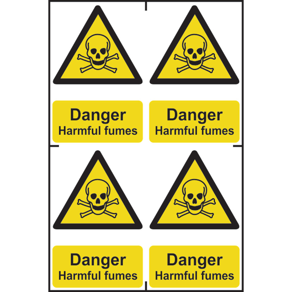 Danger Harmful fumes - PVC (200 x 300mm) 