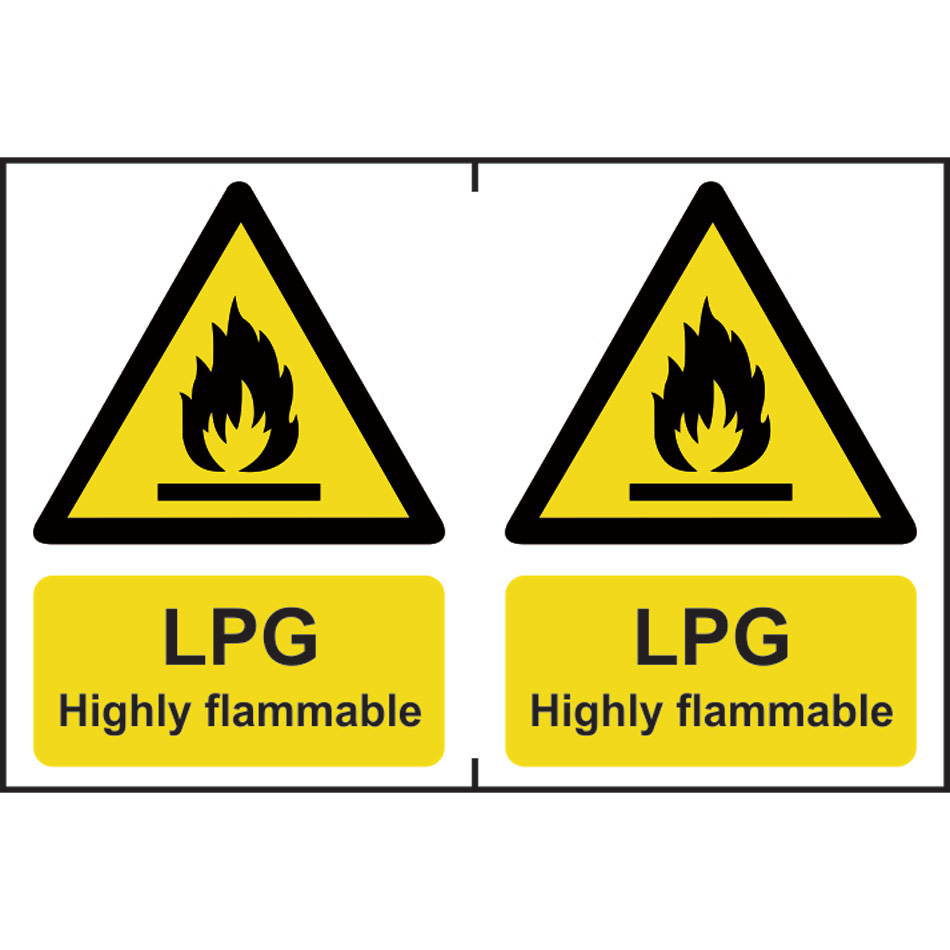 LPG Highly flammable - PVC (300 x 200mm) 