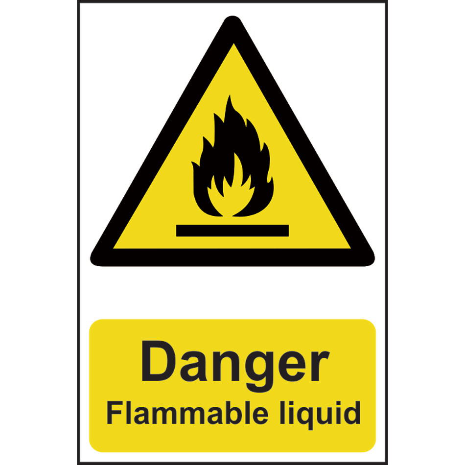 Danger Flammable liquid - PVC (200 x 300mm)