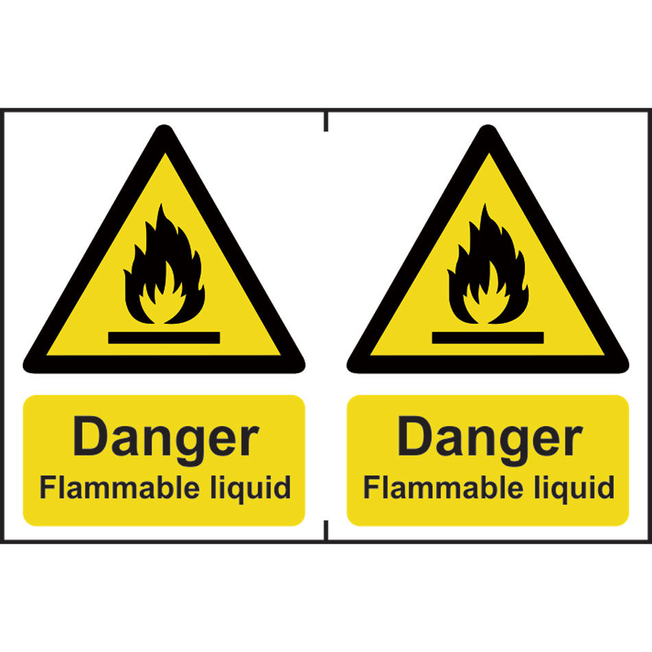 Danger Flammable liquid - PVC (300 x 200mm) 