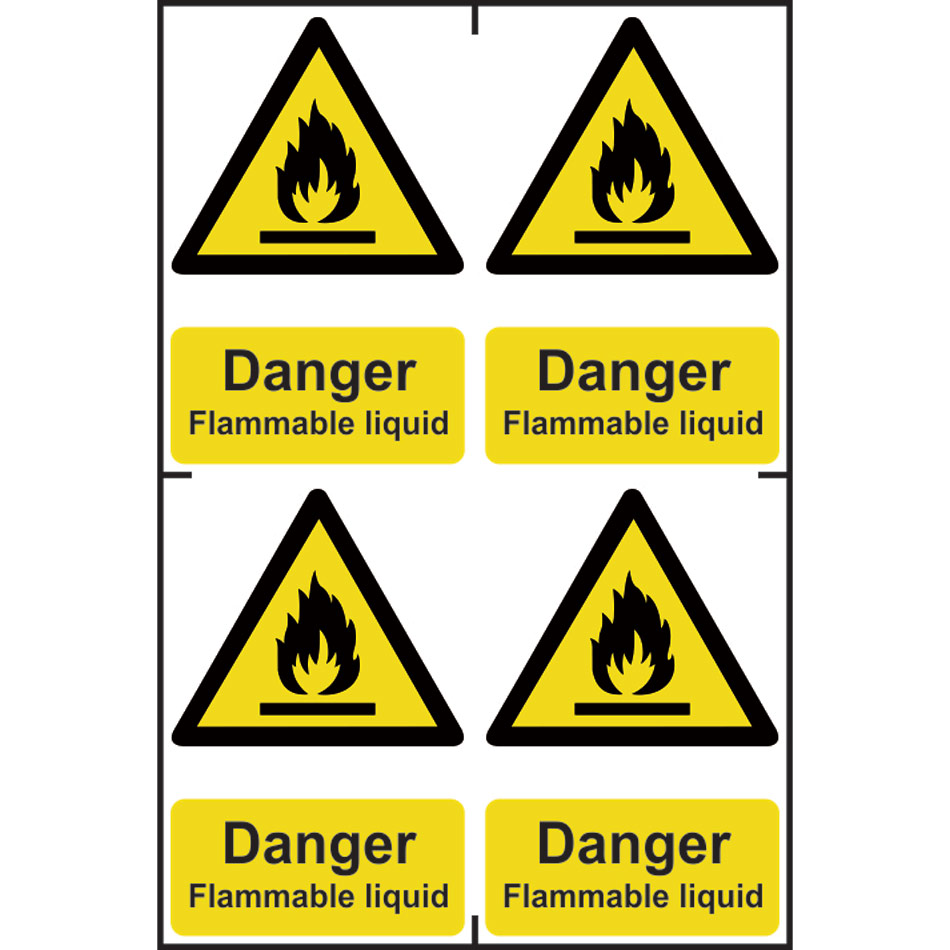 Danger Flammable liquid - PVC (200 x 300mm) 