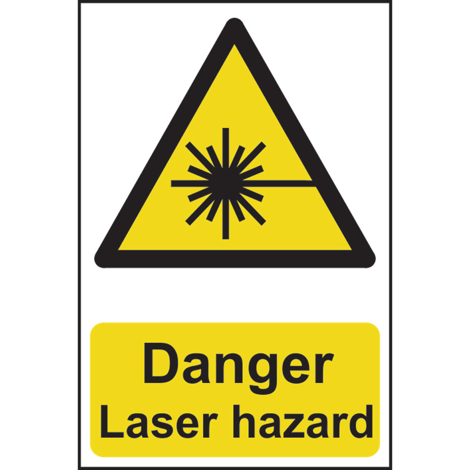 Danger Laser hazard - PVC (200 x 300mm)