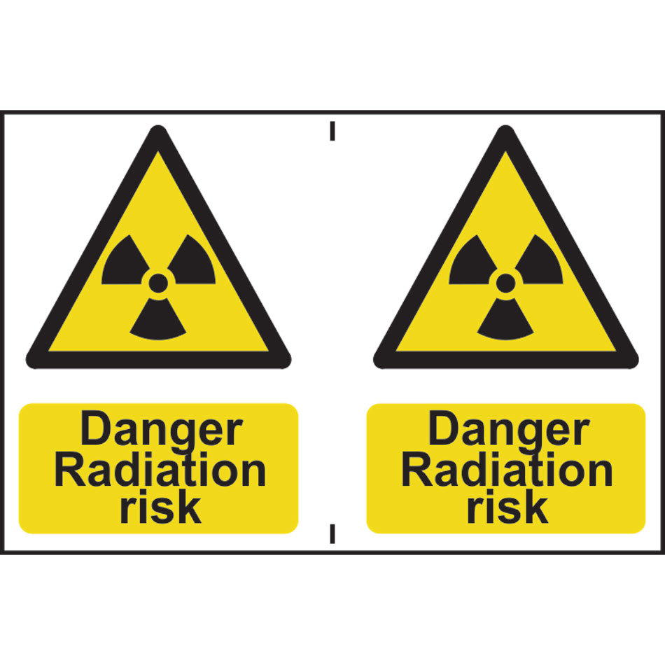 Danger Radiation risk - PVC (300 x 200mm) 