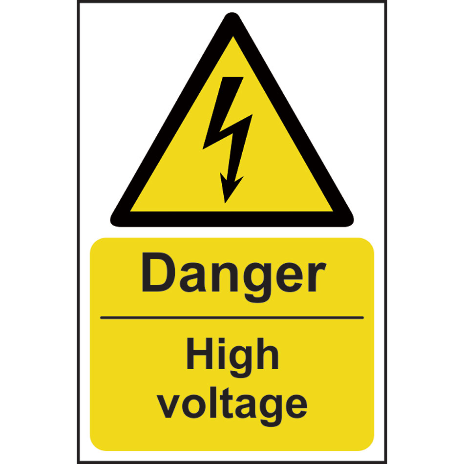Danger High voltage - RPVC (200 x 300mm)