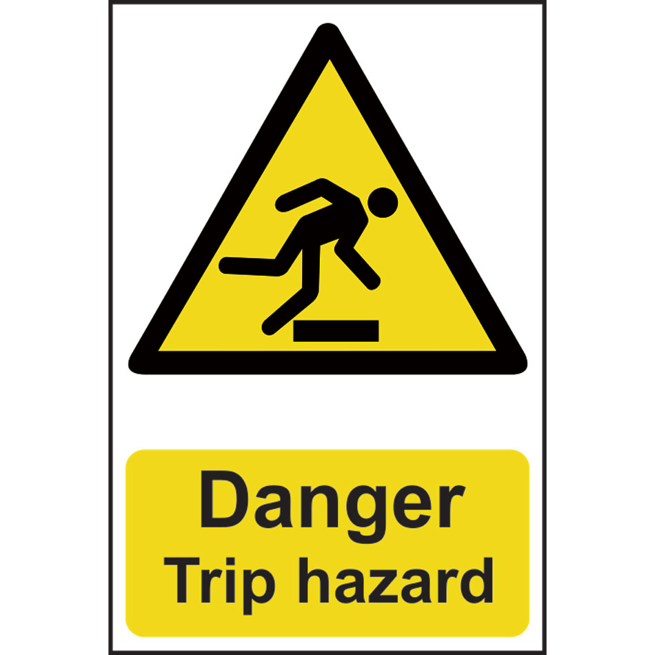 Danger Trip hazard - PVC (200 x 300mm)