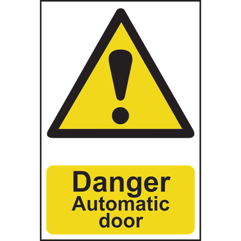 Danger Automatic door - PVC (200 x 300mm)