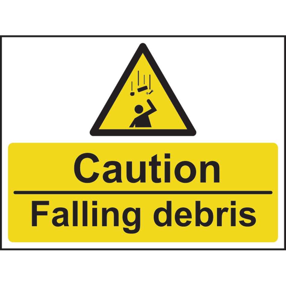 Caution Falling debris - SAV (600 x 450mm)