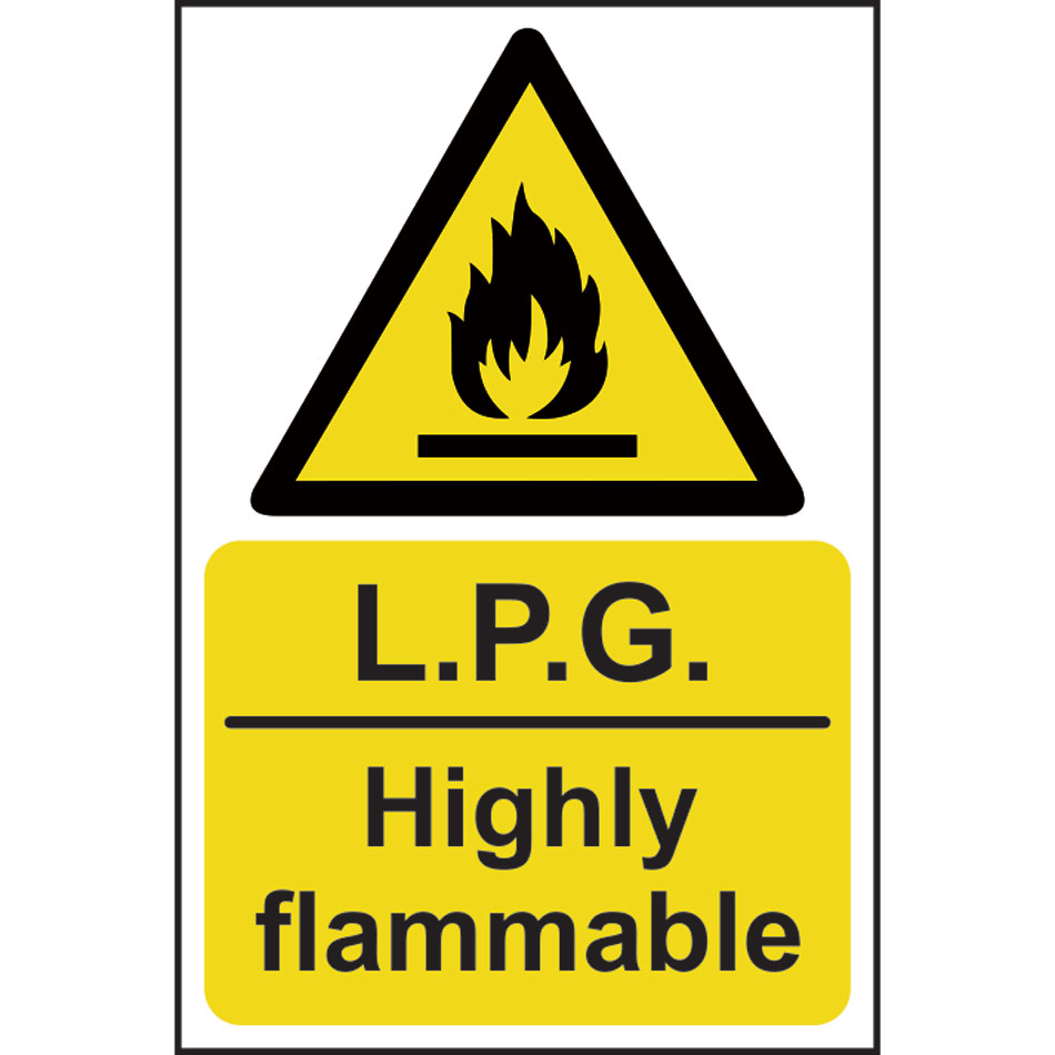 LPG Highly flammable - RPVC (200 x 300mm)