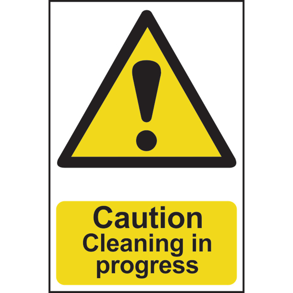Caution Cleaning in progress - PVC (200 x 300mm)