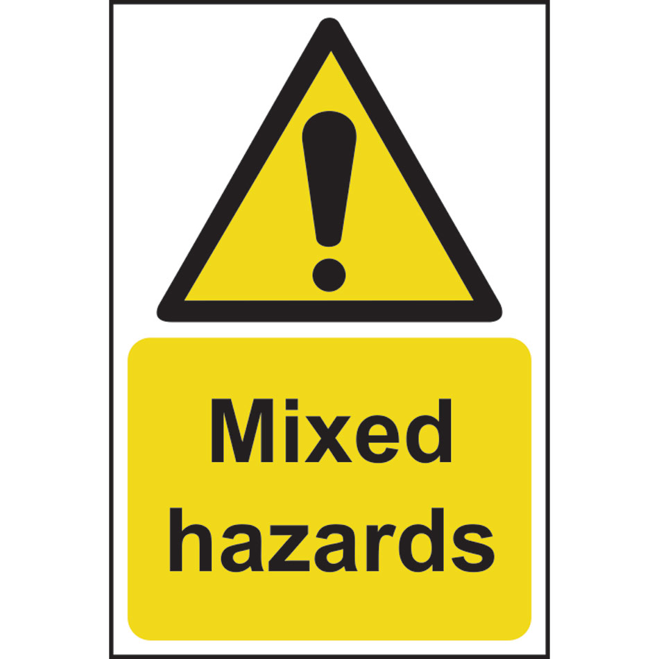 Mixed hazards - RPVC (200 x 300mm)