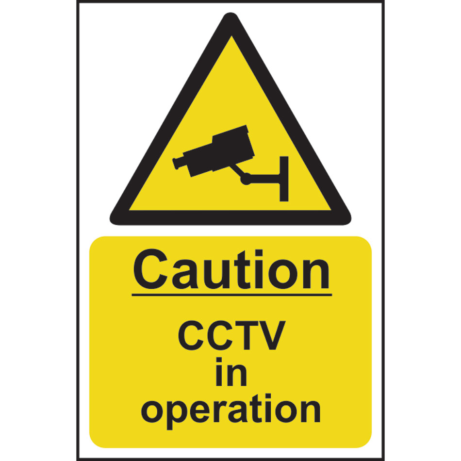Caution CCTV in operation - RPVC (200 x 300mm)