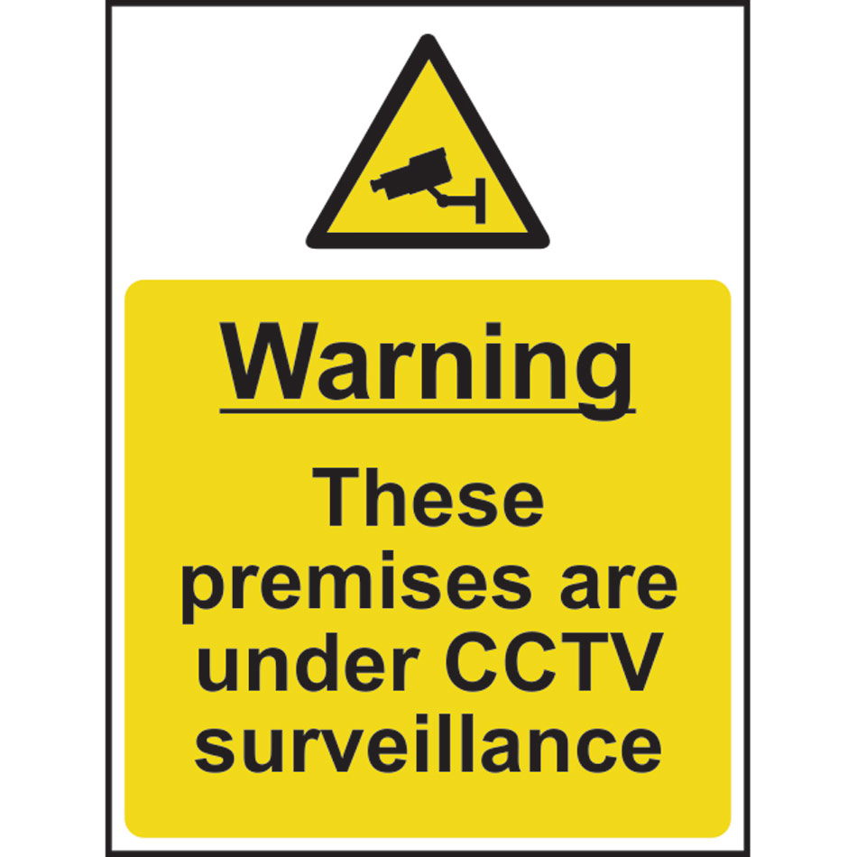 Warning These premises are under CCTV surveillance - RPVC (300 x 400mm)