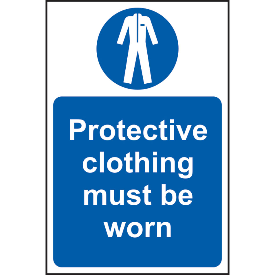 Protective clothing must be worn - SAV (200 x 300mm)